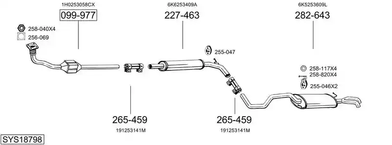 BOSAL SYS18798
