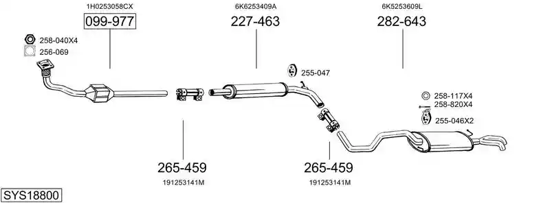 BOSAL SYS18800