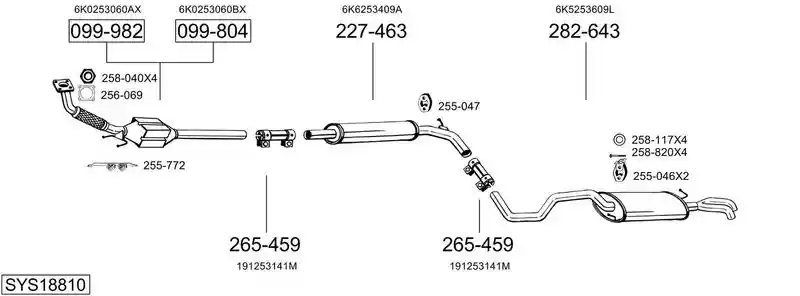 BOSAL SYS18810