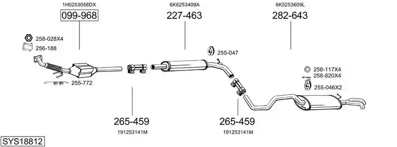 BOSAL SYS18812