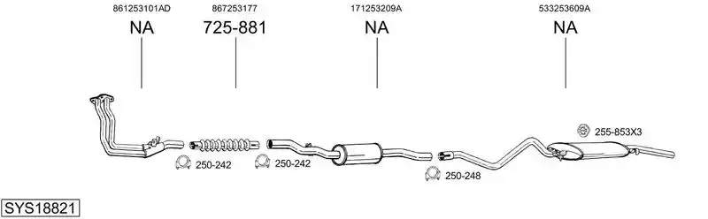 BOSAL SYS18821