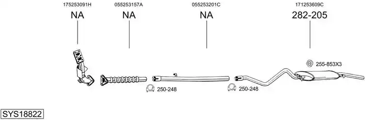 BOSAL SYS18822