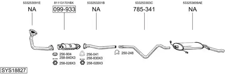 BOSAL SYS18827