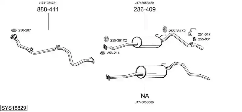 BOSAL SYS18829