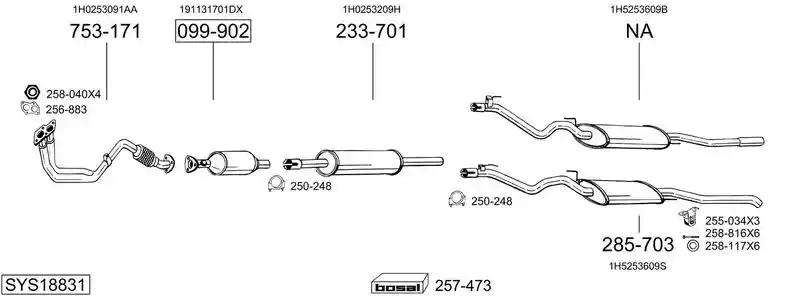 BOSAL SYS18831
