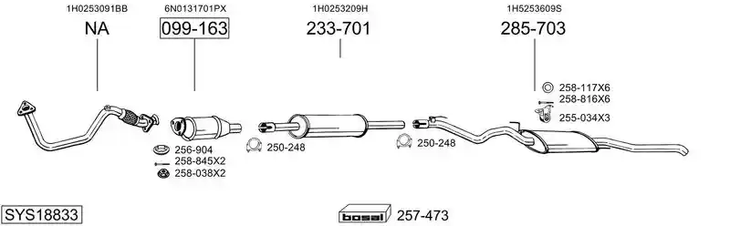 BOSAL SYS18833