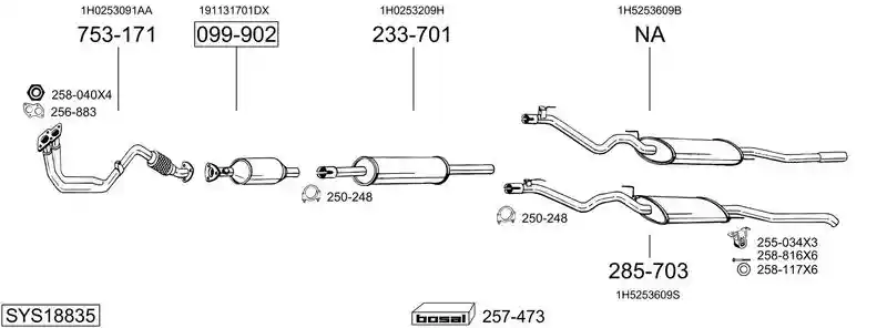BOSAL SYS18835