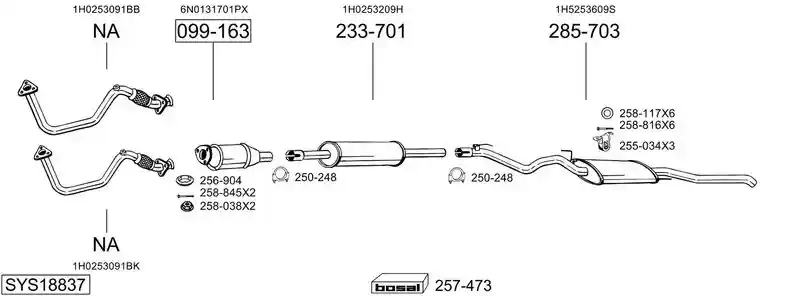 BOSAL SYS18837