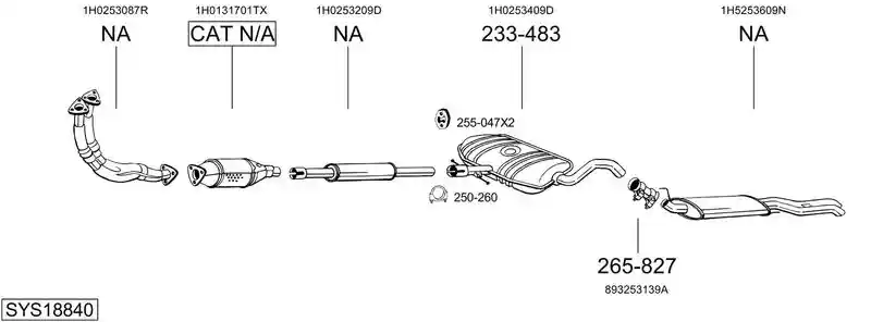 BOSAL SYS18840