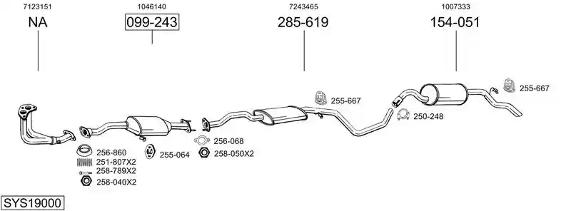 BOSAL SYS19000