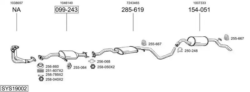 BOSAL SYS19002