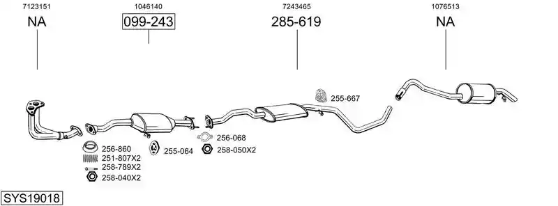 BOSAL SYS19018