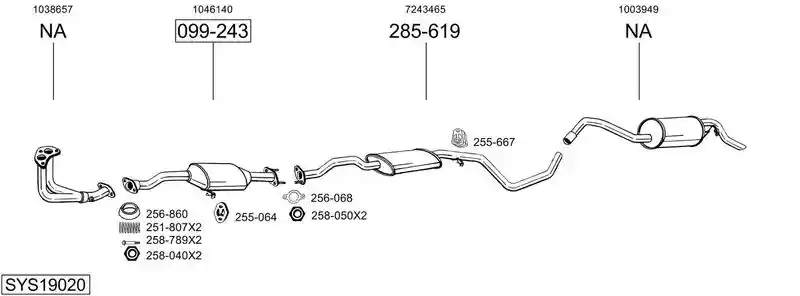 BOSAL SYS19020