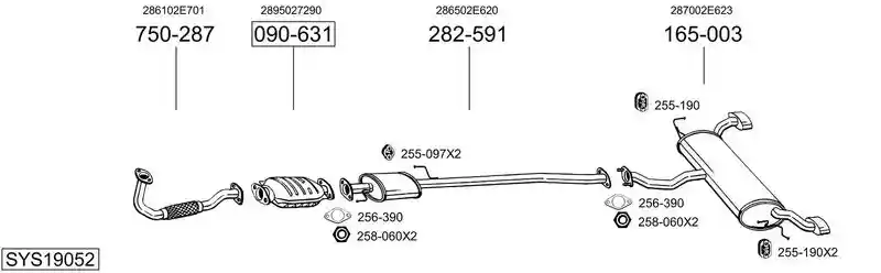 BOSAL SYS19052