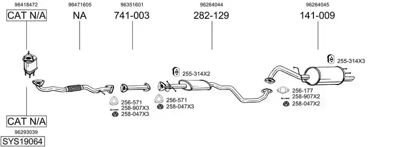 BOSAL SYS19064