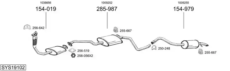 BOSAL SYS19102