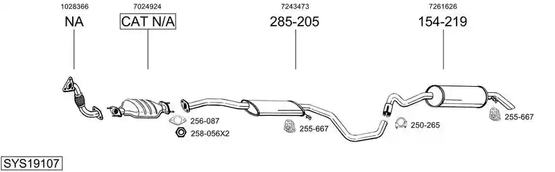 BOSAL SYS19107