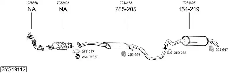 BOSAL SYS19112