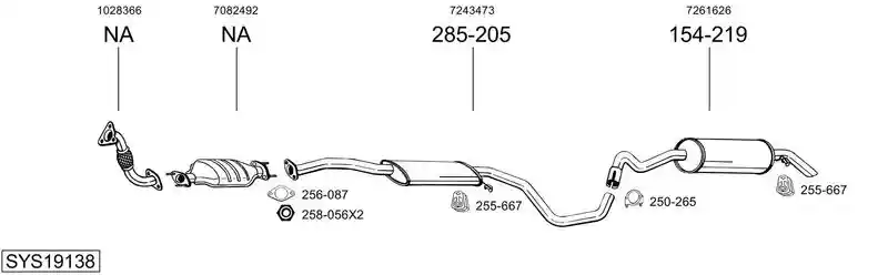 BOSAL SYS19138