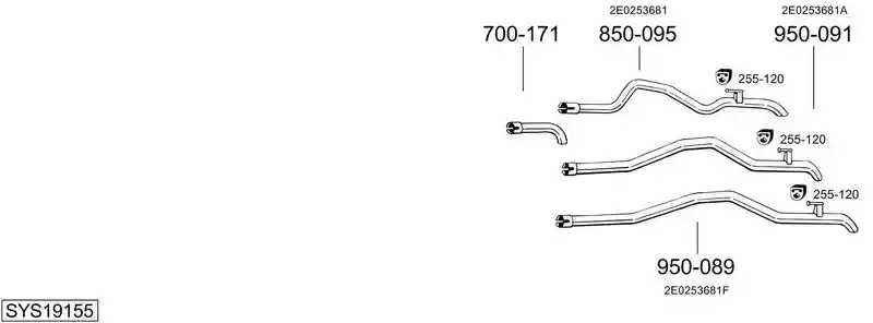 BOSAL SYS19155