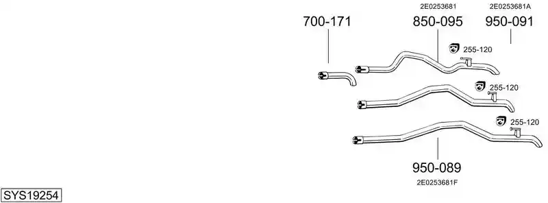 BOSAL SYS19254