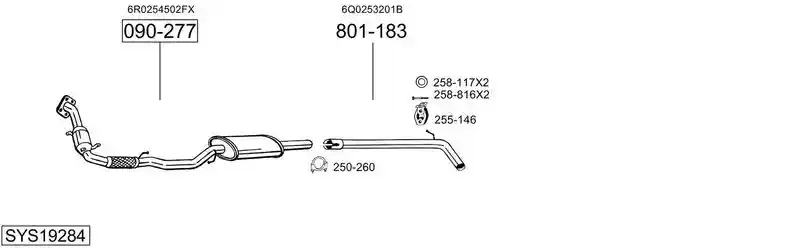 BOSAL SYS19284