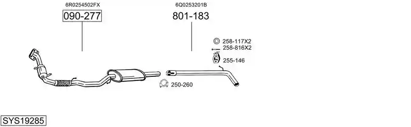 BOSAL SYS19285