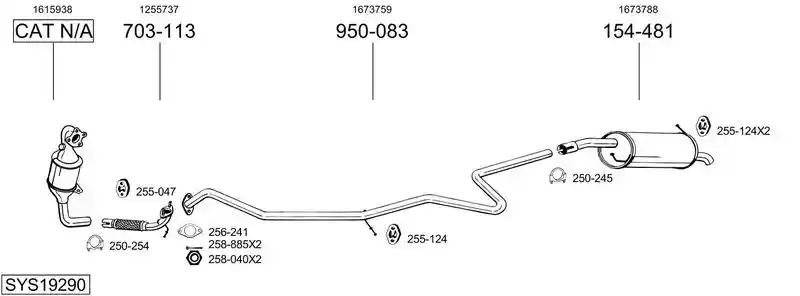 BOSAL SYS19290