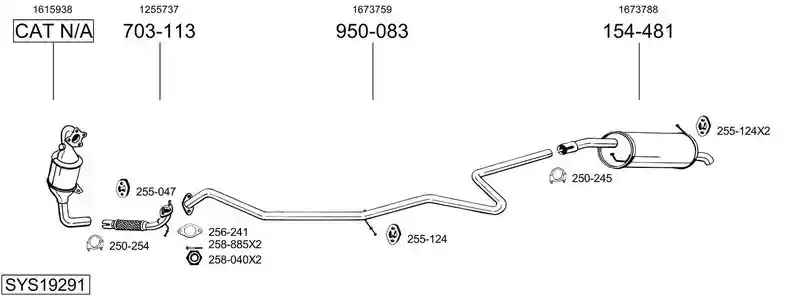 BOSAL SYS19291