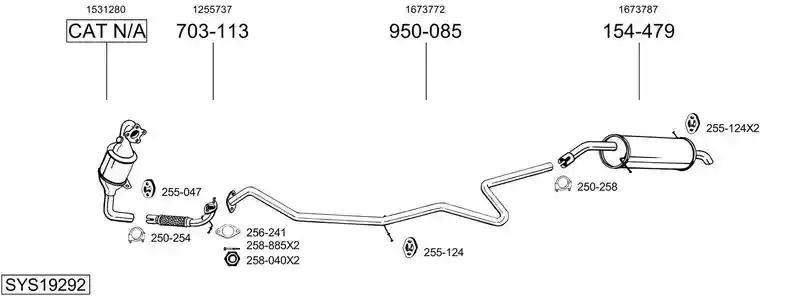 BOSAL SYS19292