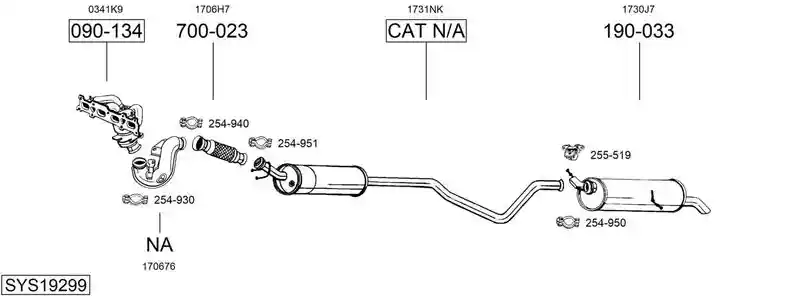 BOSAL SYS19299