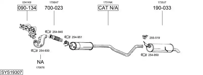 BOSAL SYS19307