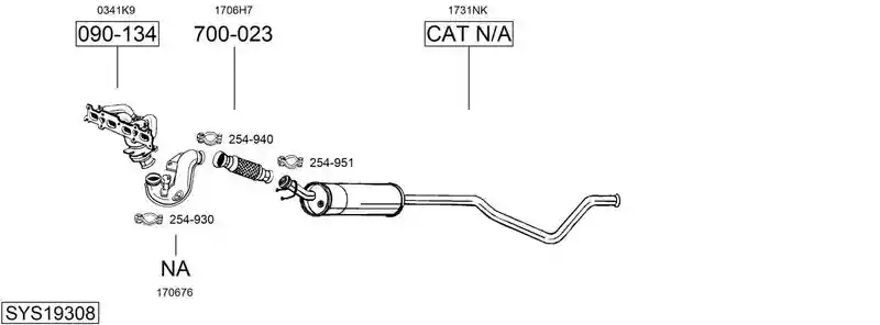 BOSAL SYS19308