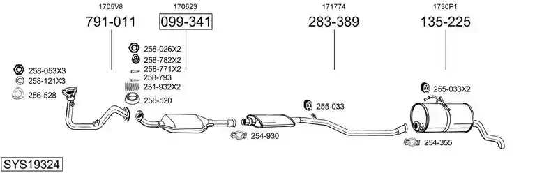 BOSAL SYS19324