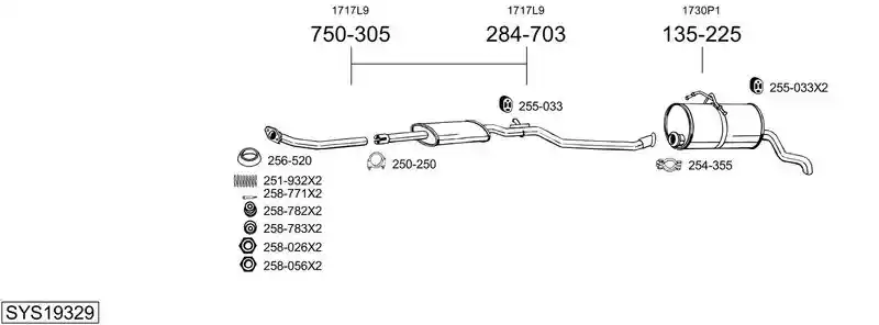 BOSAL SYS19329