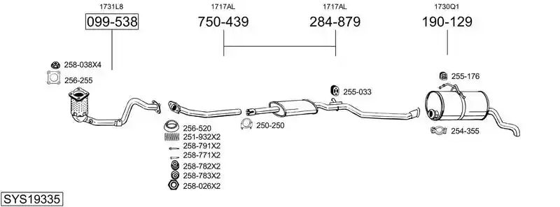 BOSAL SYS19335