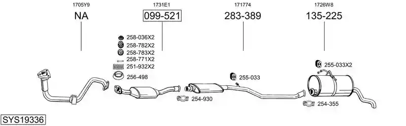 BOSAL SYS19336
