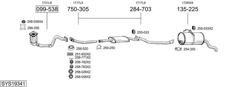 BOSAL SYS19341
