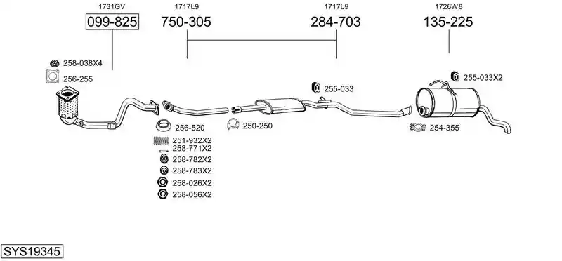 BOSAL SYS19345