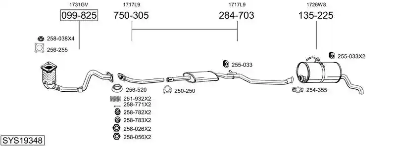 BOSAL SYS19348