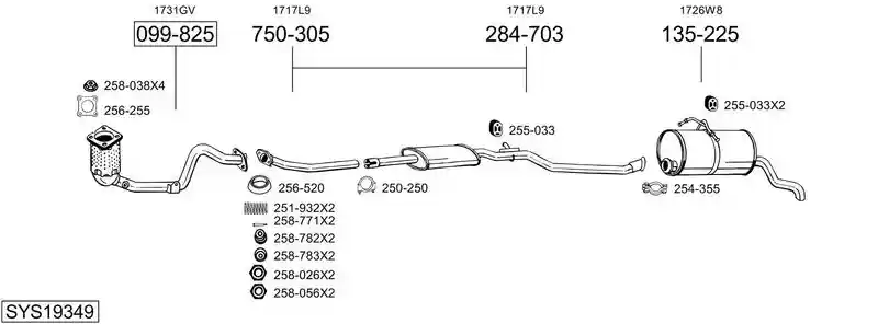 BOSAL SYS19349