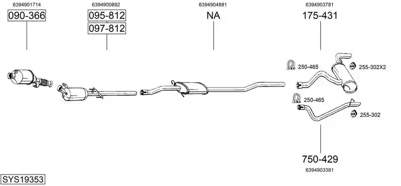 BOSAL SYS19353