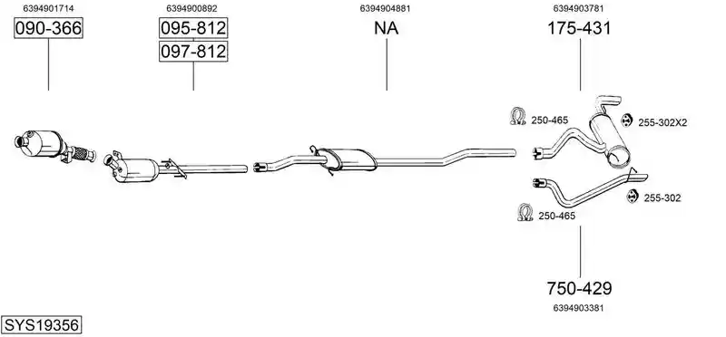 BOSAL SYS19356
