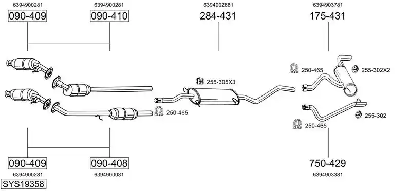 BOSAL SYS19358