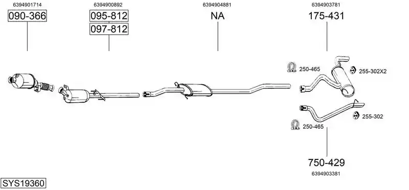 BOSAL SYS19360