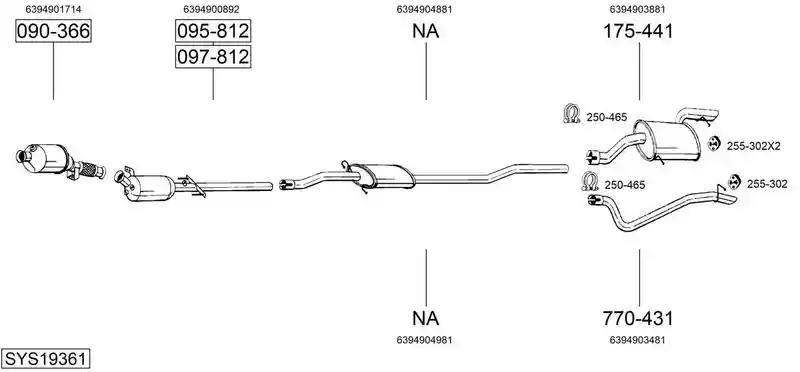 BOSAL SYS19361