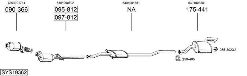 BOSAL SYS19362