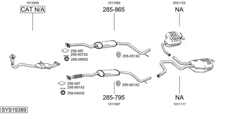 BOSAL SYS19389