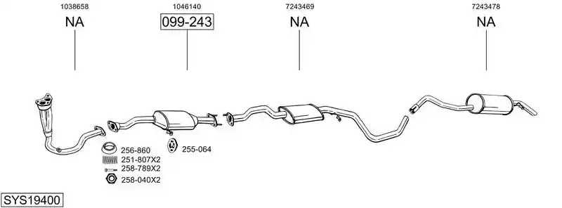 BOSAL SYS19400