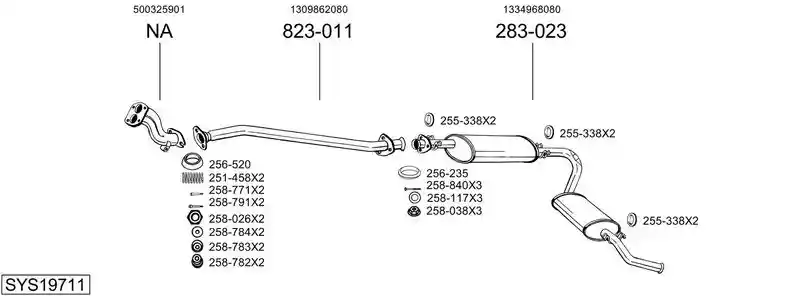 BOSAL SYS19711